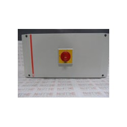 SECCIONADOR ABB 3P 415/500 VCA 125 AMP IP65  CAT OTP125BA3M C/GABINETE 200X400X140mm MANIJA AMBAR/ROJO 2NO 2NC