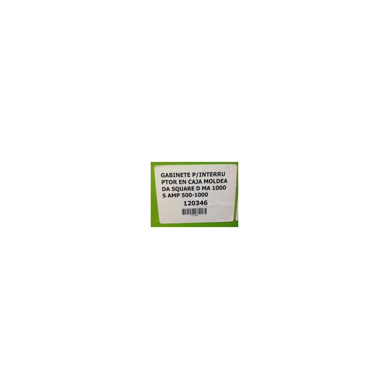 GABINETE P/INTERRUPTOR EN CAJA MOLDEADA SQUARE D MA 1000 S AMP 500-1000