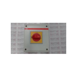 SECCIONADOR ABB 3P 415/500 VCA 32 AMP CAT OTP32BA3M C/GABINETE 130X150X60 MM MANIJA AMBAR/ROJO 2NO 2NC