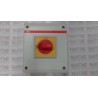 SECCIONADOR ABB 3P 415/500 VCA 32 AMP CAT OTP32BA3M C/GABINETE 130X150X60 MM MANIJA AMBAR/ROJO 2NO 2NC