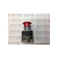 BOTON HONGO ROJO MANTENIDO  ALLEN BRADLEY 800T-FX6A1 INA-INC