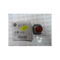 LAMPARA PILOTO PULSADORA ILUMINADA ALLEN BRADLEY  800T-PT16A DE 120 V. AMBAR