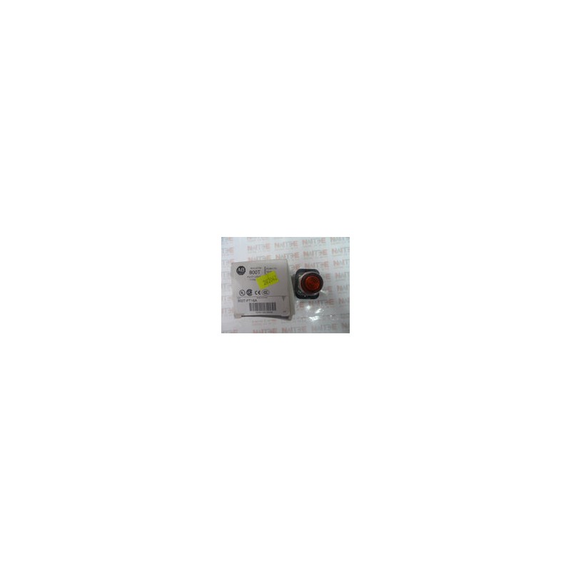 LAMPARA PILOTO PULSADORA ILUMINADA ALLEN BRADLEY  800T-PT16A DE 120 V. AMBAR