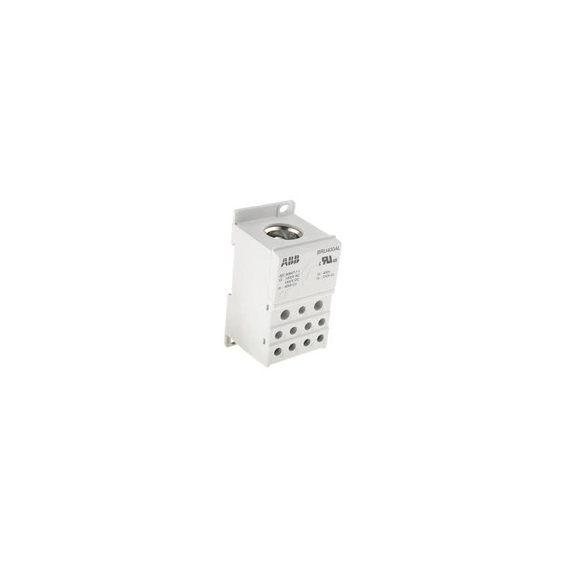 BLOCK DE DISTRIBUCION ABB  TIPO BRU400A, 1 POLO - 400A/600V, 2 X 14-2 AWG CAT.1SNA179650R2200 ( OBSOLETO )