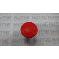 BOTON HONGO 1/2 VUELTA TELEMECANIQUE ZB4BS54 HARMONY COLOR ROJO