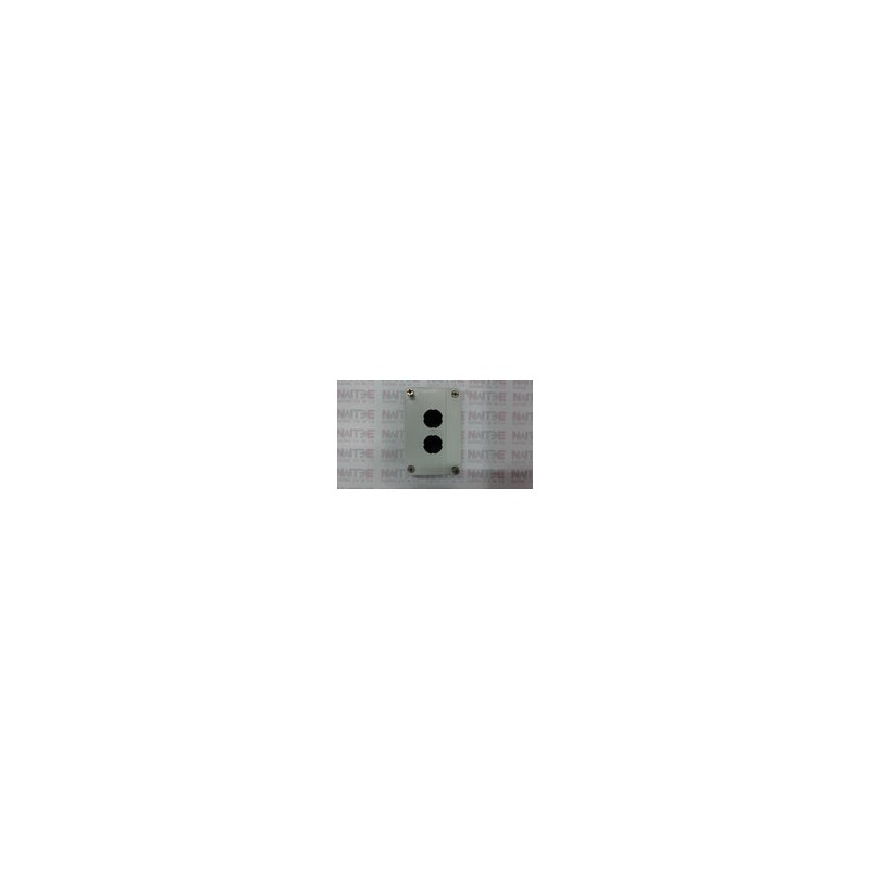 BOTONERA PLASTICA IP65 TELEMECANIQUE XALB02 CAJA GRIS VACIA 2 ORIFICIOS 22mm