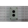 BOTONERA PLASTICA IP65 TELEMECANIQUE XALB02 CAJA GRIS VACIA 2 ORIFICIOS 22mm