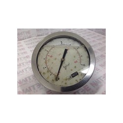 MANOMETRO DE ACEITE  DE WIT  251/100V DE 0-10 CARATULA 100mm CONEX INF  1/2
