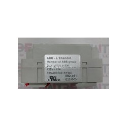 TOMA CORRIENTE DUPLEX ABB PARA MONTAJE RIEL DIN 15 AMP. 125 VCA. CAT.1SNA892461R1500