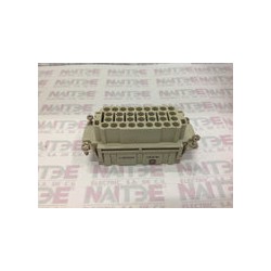 JUEGO CONECTOR HEMBRA / MACHO HARTING  HEN 32  EE-F / EE-M  32 P  16 A. 500 V.