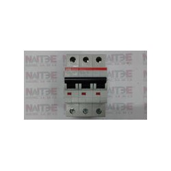 INTERRUPTOR TERMO ABB S203-C16, 3P, 16 AMP, 230-400 VCA, 2CDS253001R0164