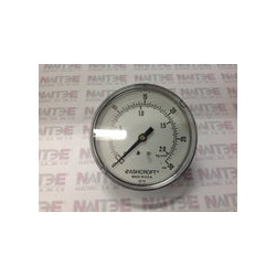 MANOMETRO ASHCROFT DE 0-30 PSI CARATULA DE 3 1/2 PULG TIPO SECO POSTERIOR DE 1/4 PULG (S/M)