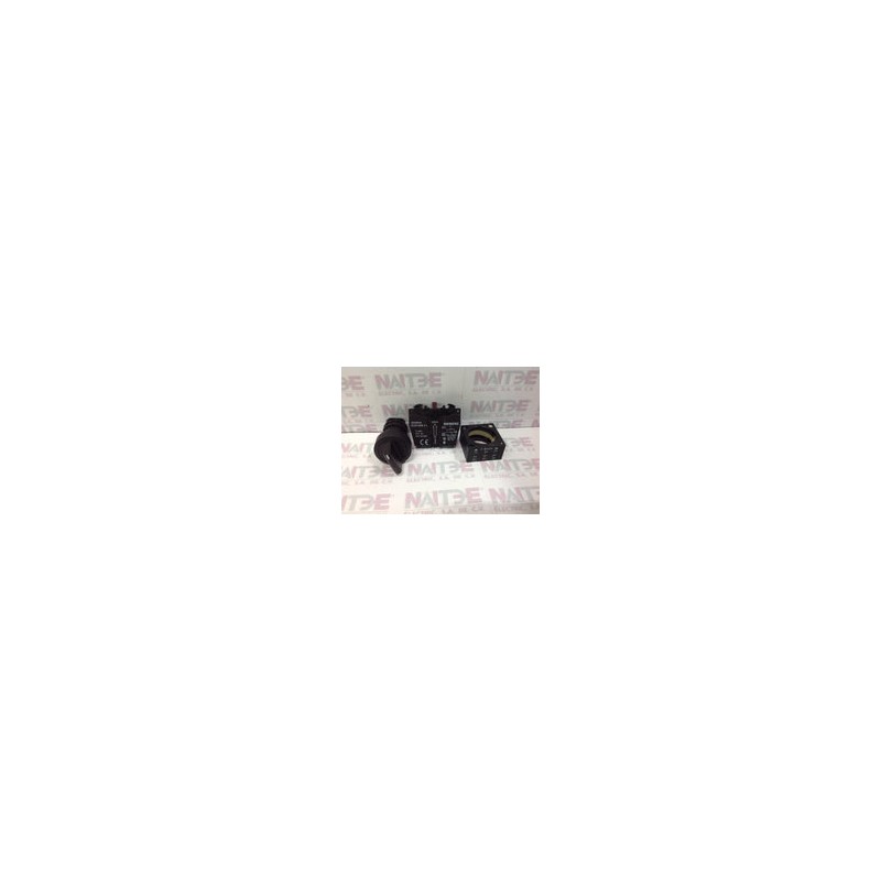 SELECTOR DE 2 POS. CON RETENCION SIEMENS 3SB3201-2KA11 ( NUEVO MODELO 3SU11002BF601MA0 ) 1NO 1NC