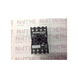 BASE SCHRACK  MT78755  10 A 400 V P/RELE  8 PIN TIPO RELOJ