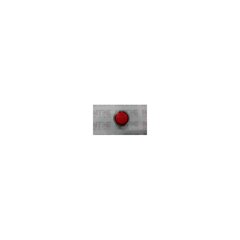 CAPUCHON (CABEZA) P/PULSADOR TELEMECANIQUE ZB2BW34 INCANDESCENTE COLOR ROJO