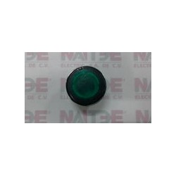 CAPUCHON (CABEZA) P/PULSADOR TELEMECANIQUE ZB2BW33 INCANDESCENTE COLOR VERDE