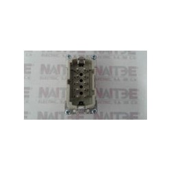 INSERTO MACHO WIELAND 70.310.1040.0, 10 P. 500 V. 16 A.