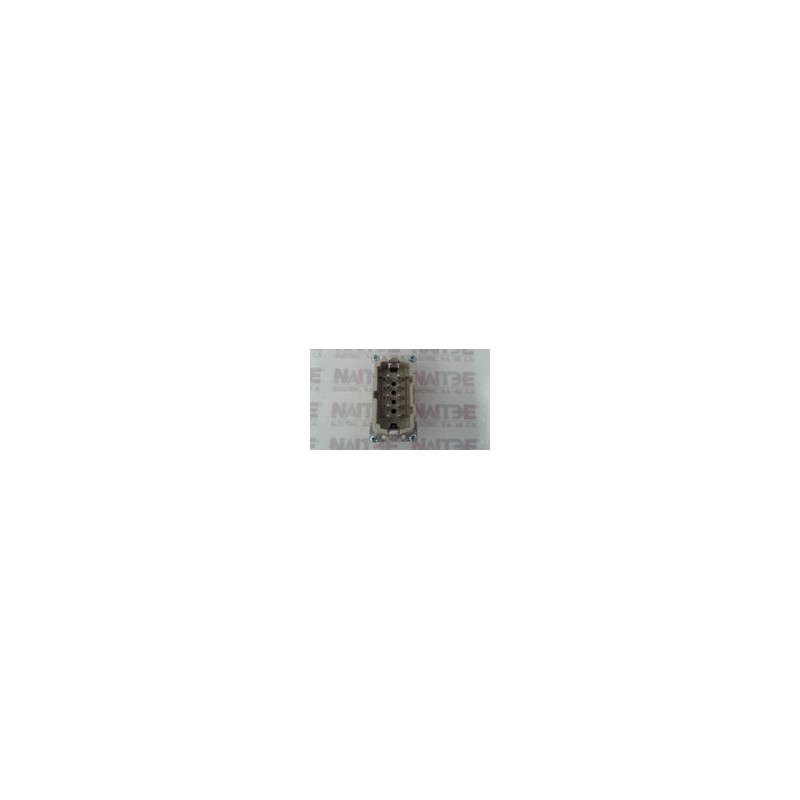 INSERTO MACHO WIELAND 70.310.1040.0, 10 P. 500 V. 16 A.