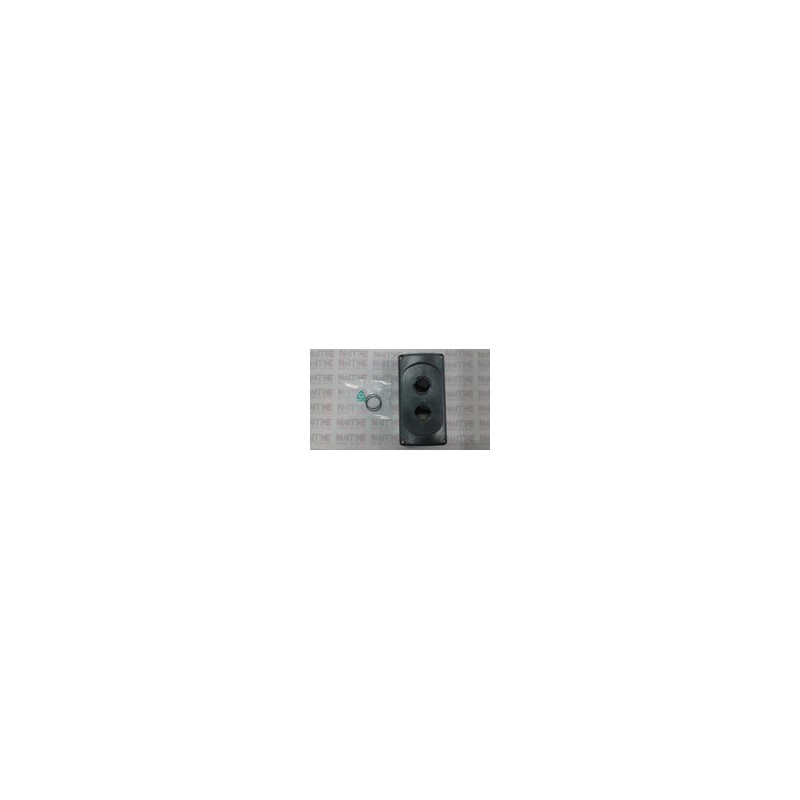CAJA BOTONERA DE PLASTICO ABB TIPO MEP2-0 GRIS, 2 ORIFICIOS. CAT.1SFA611812R1000