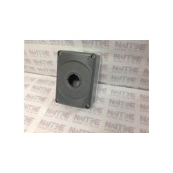 CAJA BOTONERA DE PLASTICO ABB 1SFA611811R1000, GRIS, 1 ORIFICIO