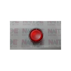 BOTON (CABEZA) PULSADOR TELEMECANIQUE ZB4BW34 HARMONY INCANDESCENTE COLOR ROJO