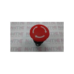 BOTON PARO EMERGENCIA ABB 1SFA619550R1051, ROJO, 1/2 GIRO, 2 NC, 40 MM, CE4T-10R-02