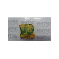CLEMA DE TIERRA ABB 1SNK516150R0000, 16 MM, TIPO ZS35-PE, VER/AMAR, CAL.10-0 AWG