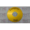 PLACA PARA BOTON DE PARO DE EMERGENCIA ABB  SK615546-2