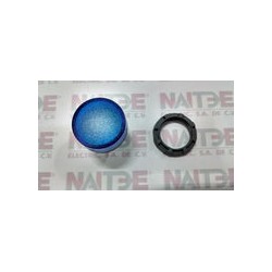 CAPUCHON P/LAMPARA PILOTO ABB 1SFA611400R1004, AZUL, 22 MM TIPO ML-100L