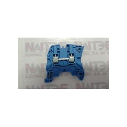 CLEMA DE PASO ABB 1SNK506020R0000, 6 MM, TIPO ZS6-BL, AZUL, CAL.24-10 AWG