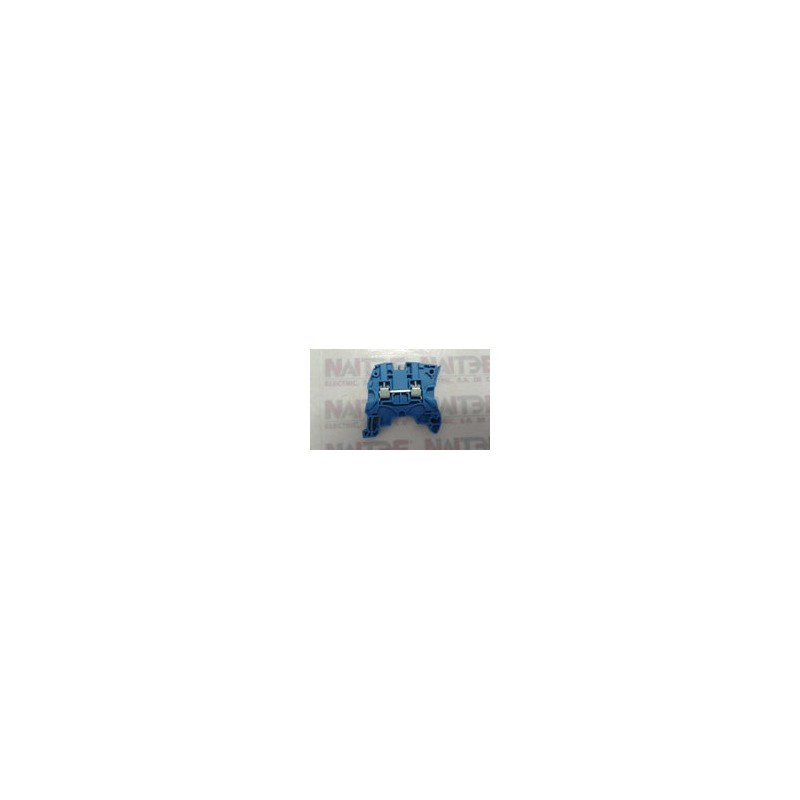 CLEMA DE PASO ABB 1SNK506020R0000, 6 MM, TIPO ZS6-BL, AZUL, CAL.24-10 AWG