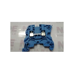 CLEMA DE PASO ABB 1SNK505020R0000, 4 MM, TIPO ZS4-BL, AZUL, CAL.24-12 AWG