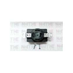 RECEPTACULO DE BAQUELITA ARROW HART 4 LINEAS 20A 120/208V CAT. 7410-B COLOR NEGRO