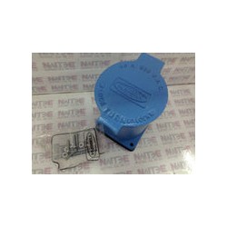 RECEPTACULO HUBBELL  HBL-26520 CON TAPA AZUL 4 POLOS 5 HILOS 60 AMP.