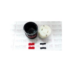 RECEPTACULO COLGANTE NYLON  ARROW HART 4 LINEAS 30A 250VCD 600 VCA CATAH3433N NEGRO/BLANCO