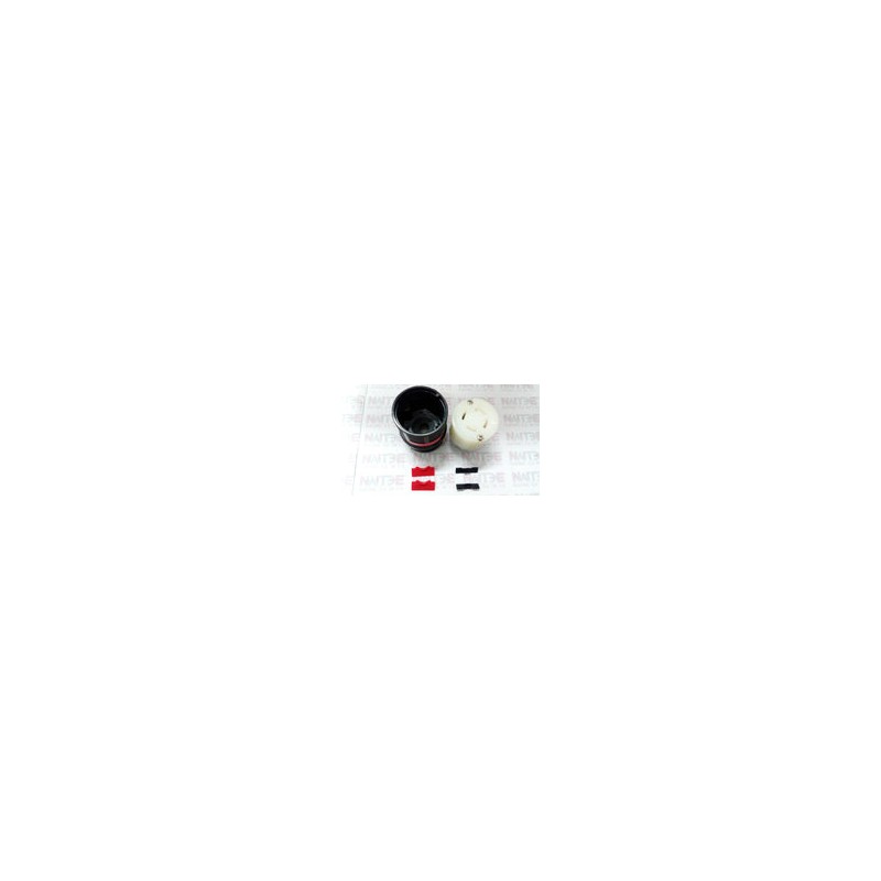 RECEPTACULO COLGANTE NYLON  ARROW HART 4 LINEAS 30A 250VCD 600 VCA CATAH3433N NEGRO/BLANCO