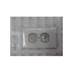 PLACA PARA CONTACTO DUPLEX COOPER  BLANCA TERMOPLASTICA (2132W)