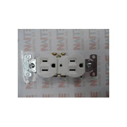CONTACTO DUPLEX COOPER 270V 15A 127/250V (270W) BLANCO