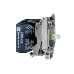CUERPO PARA PULSADOR ILUMINADO SCHNEIDER  ZB4BW0G15   120V/VCD 1NC-1NO LED BLANCO INTEGRADO