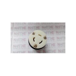 CONTACTO LEGRAND L520-C, 20A, 125V, 2P, 3W, NEMA L5-20R. ( BRYANT 70520-NC ) NEGRO/BLANCO