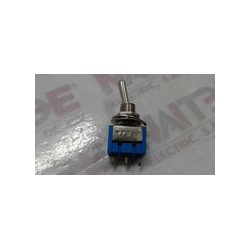 INTERRUPTOR DE COLILLA MTS-1 1P 1T 5 AMP 127V/ 3 AMP 250 V PLATA/AZUL