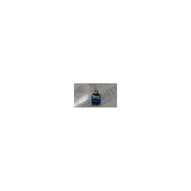 INTERRUPTOR DE COLILLA MTS-1 1P 1T 5 AMP 127V/ 3 AMP 250 V PLATA/AZUL