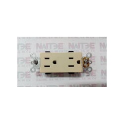 RECEPTACULO DUPLEX  LEVITON 16252-1  15 A 250 V (S/M) COLOR MARFIL