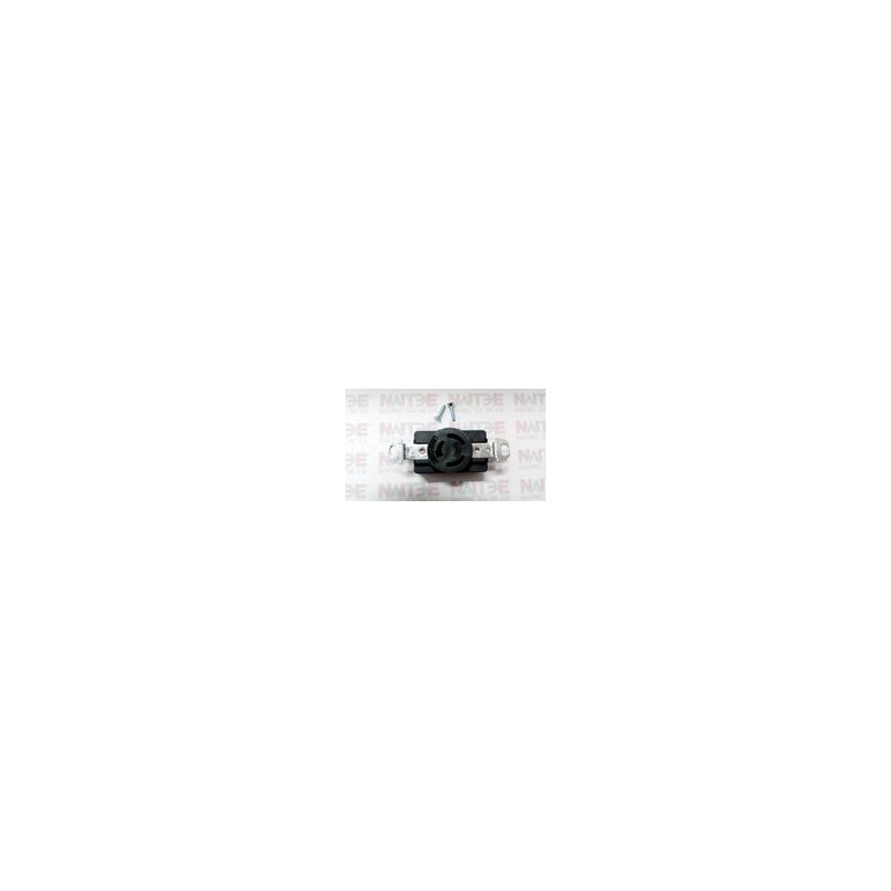 RECEPTACULO DE BAQUELITA ARROW HART 20A 125/250V 3 LINEAS CAT7310-B COLOR NEGRO
