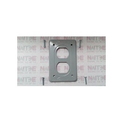 TAPA PARA CONTACTO DUPLEX CROUSE HINDS DS-23G GRIS COLOR GRIS