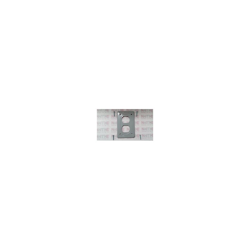 TAPA PARA CONTACTO DUPLEX CROUSE HINDS DS-23G GRIS COLOR GRIS