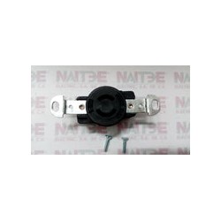 RECEPTACULO DE BAQUELITA  ARROW HART 7210B 2 LINEAS 20A 125V COLOR NEGRO