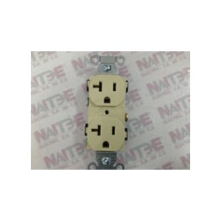 CONTACTO DUPLEX POLARIZADO HUBBELL CR201 No 1HJ68 ( ARROW HART M5350M )