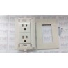 CONTACTO DUPLEX POLARIZADO BTICINO MODUS E6028N 15 AMP. 127/250 V