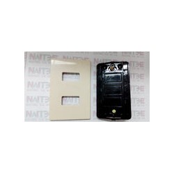 TAPA DE 2 SERVICIOS PLASTICA MAGIC 503/12R (S/M) COLOR MARFIL